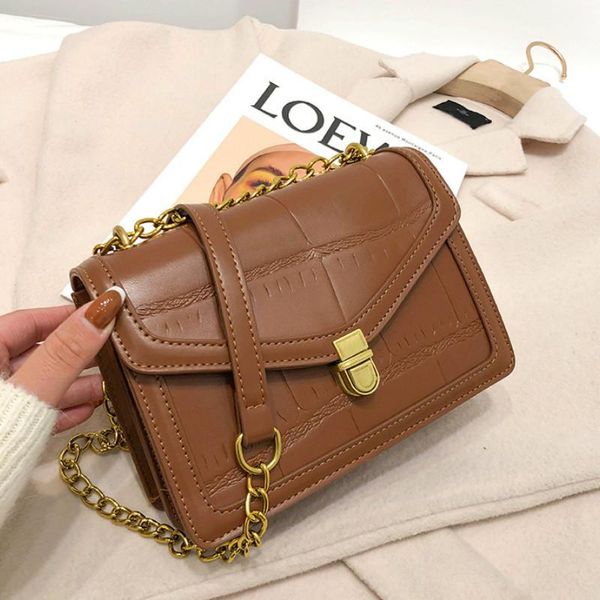 

stone pattern mini bag for women 2021 new fashion single shoulder bags handbag messenger bag all-match chain small square