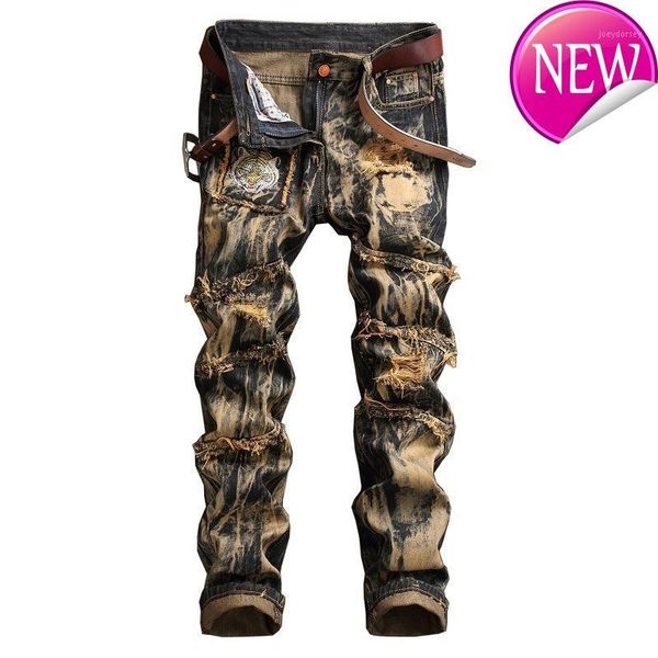 

new design 2020 solid jeans men causal pants plus size 42 men jeans1, Blue