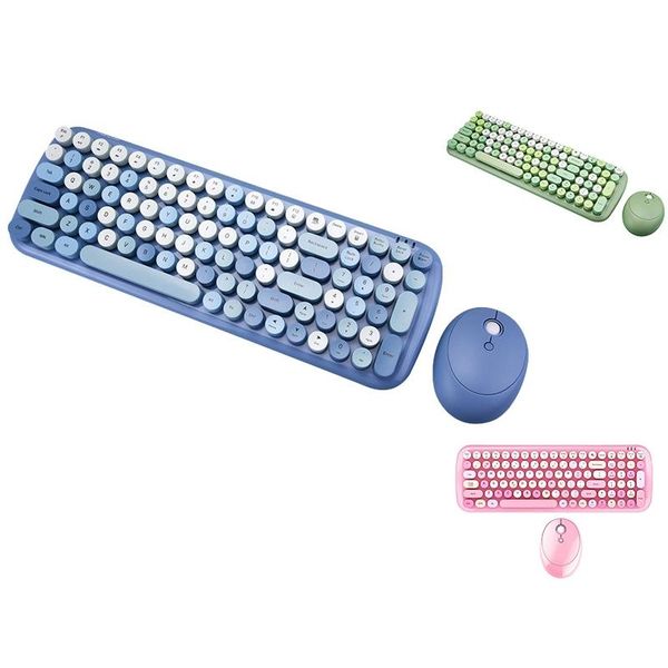 

wireless keyboard and mouse round hat keyboard 100 keys plug and play for windows xp / win7 / win8 win10