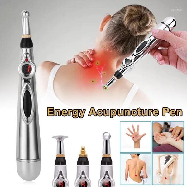 

2020 new electric acupuncture point massage pen laser therapy heal massage pen meridian energy relief pain body massager1