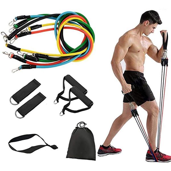 

resistance bands exercise set stackable up to 100lbs workout ankle straps home workouts physical therapy gym training yoga1