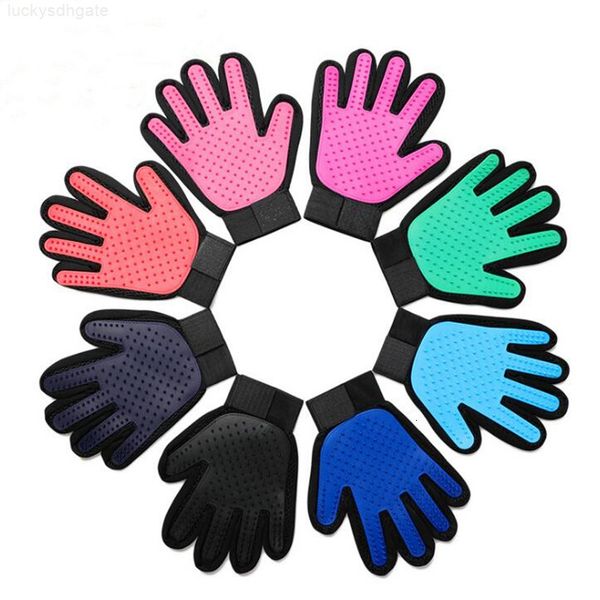 

comb glove cleaning silicone brush bath mitt pet dog cat massage hair removal new grooming magic deshedding yysy23