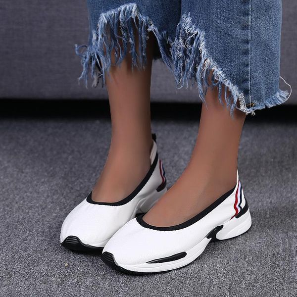 

akexiya shoes women's 2020 spring, summer and autumn new women's all-match single shoes casual soft-soled lazy, Black