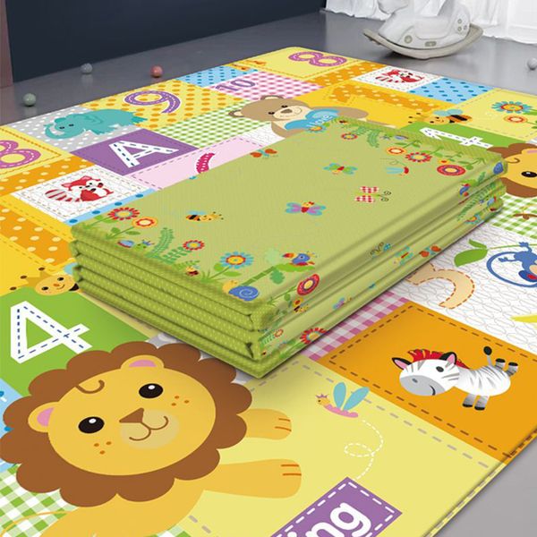 

foldable baby play mat puzzle mat educational children's carpet in the nursery climbing pad kids rug activitys games toys lj201118