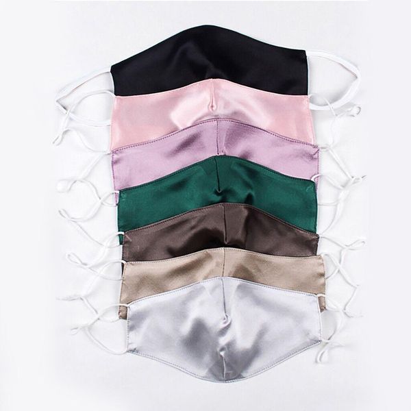 

женщины ультратонкие двойные девушки шелковая маска оголовье бандана маска masque ensu tssu assable лицемальная маска ткань mascarillas двер