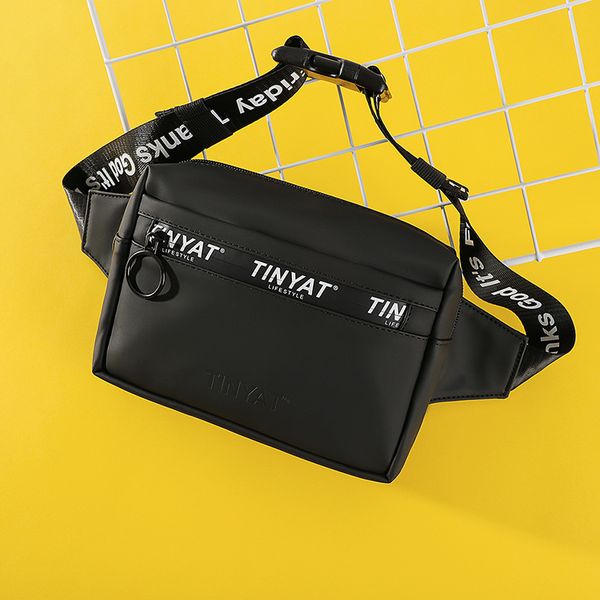 

tinyat men women waist bag pack purse casual large phone belt bag