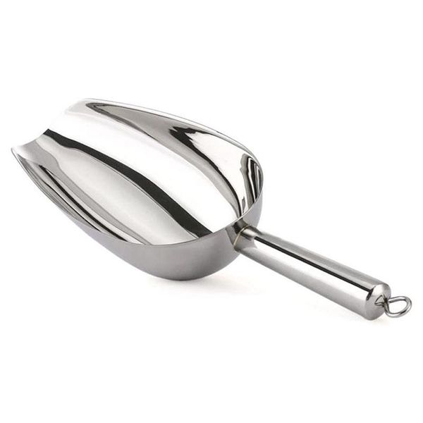 

stainless steel ice spoon, small metal candy spoon, suitable for bar self-service party, silver