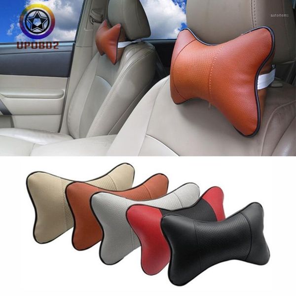 

car seat headrest cover pillow leather travel rest neck pillow cushion support breathable soft safety car seat head neck rest1