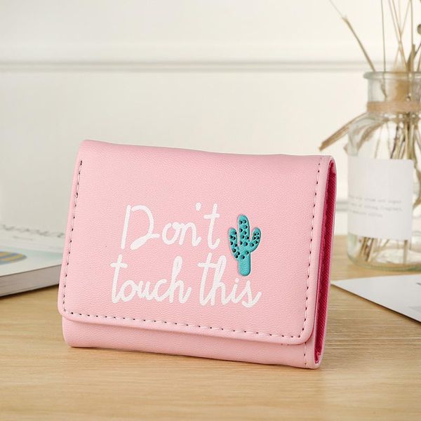 

wallets women small fashion leather printting purse card bag for 2021 clutch female money clip wallet1, Red;black