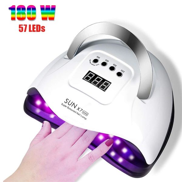 Max UV Lamp LED Nail High Power per s All Gel Polish Dryer Sensore automatico Sun Led Light Art Manicure Tools 220209