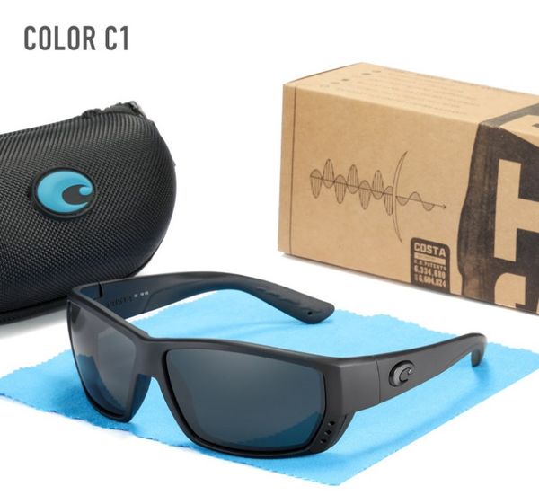

luxury-costa polarized sunglasses men driving shades male cat cay square sunglasses vintage travel fishing sport sunglasses, White;black