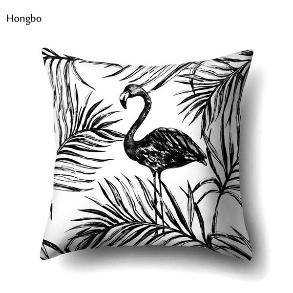 

hongbo black and white pillow case bed home pillow case leaves printing pillowcases for home tropical rain forest green leaves f wmtqgy