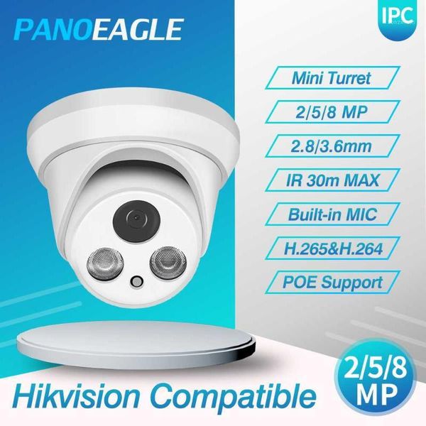 

panoeagel 8mp poe ip camera dome cctv camera ultra 5mp hd ir 30m onvif h.265 p2p plug&play security ipc hikvision compatible1