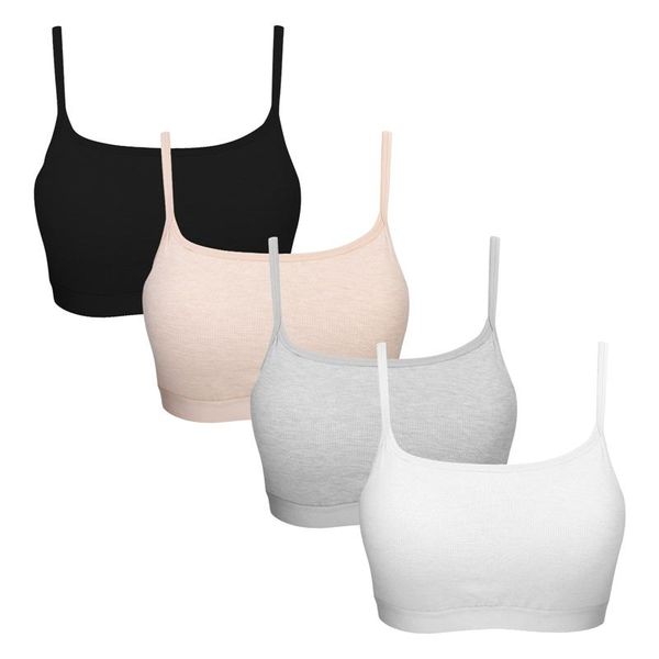 

4pcs women brassiere bras for women full cup breathable bralette wire sleep bra tube for sports bra high quality, Black;white