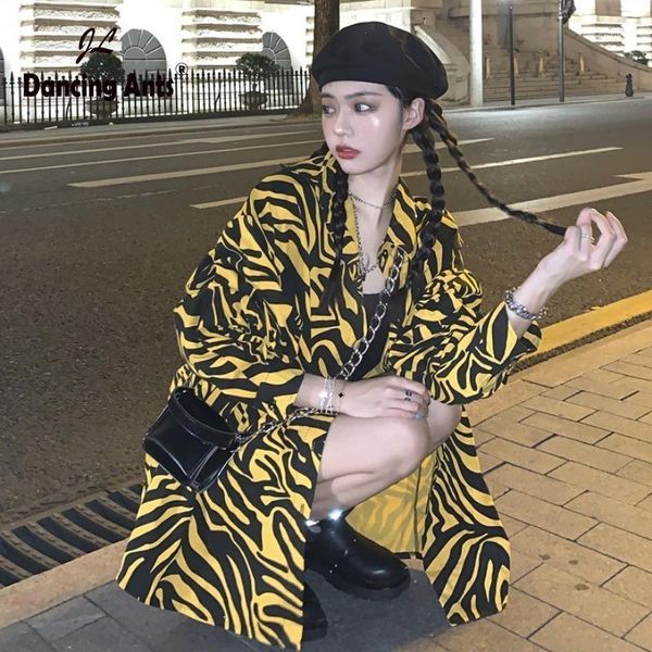

womem vintage coat shirts zebra pattern long sleeve loose autumn korean new woman outwear1, White;black