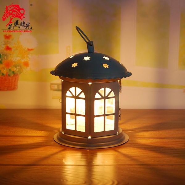 

europe candle holder iron glass wedding decorations votive lantern candlestick chandelier kandelaar rustic home decor ad50ch