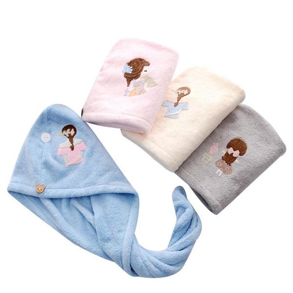 

magic hair drying towel hat cap microfibre quick dry turban for bath shower pool microfiber towel quick dry jllqmx
