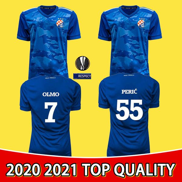 

club 2019 2020 gnk dinamo zagreb football shirt home blue jerseys orsis petkovc peric olmo ademi gojak kits, Black;yellow
