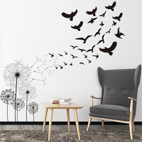 

environmentally friendly bird home wall decoration sticker simple and creative home wall decoration