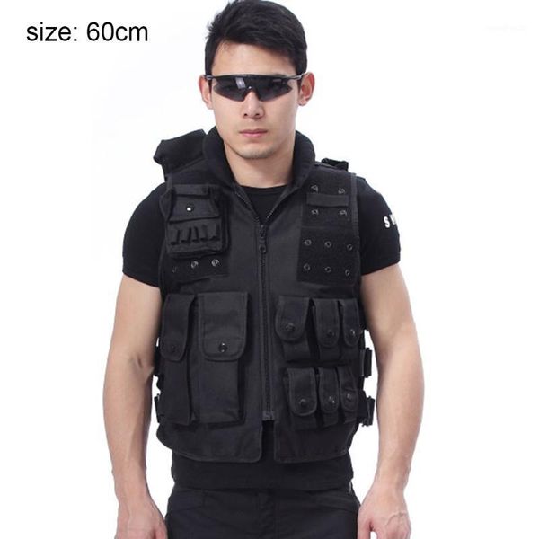 

hunting jackets outdoor vest tactical multi pocket camping hiking1, Camo;black