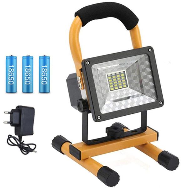 

flood light rechargeable led floodlight handheld 2000 lums work light spotlight searchlight camping lantern construction lamp