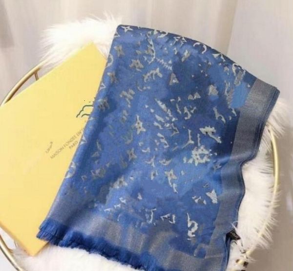 

2020 new brand cashmere scarf for women fashion lady winter autumn gold silk cotton long towel belt label soft scarves scarfs 180*70cm, Blue;gray