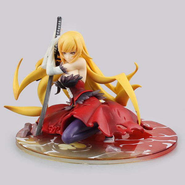 

14cm anime action figure monogatari nisemonogatari oshino shinobu weapon 1/8 scale pvc collectiable model gift doll