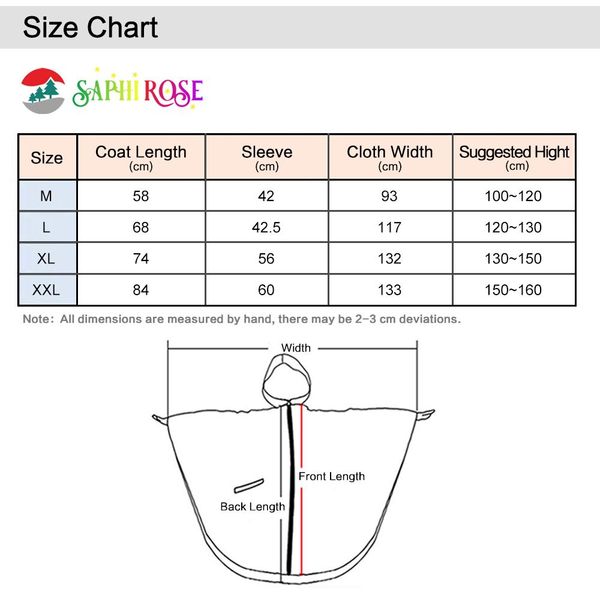 

saphirose kid's raincoat waterproof rain poncho lightweight outwear for boy girl saphirose kid's fashionmia sale big bbyauo alice