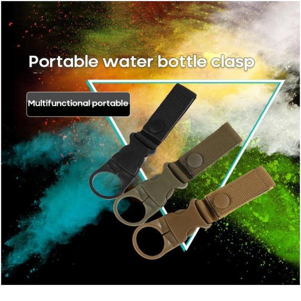 

outdoor military nylon webbing buckle hook water bottle holder clip edc climb carabiner belt backpack hanger camp with c bbyayd