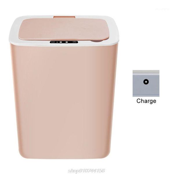

intelligent automatic induction electric rubbish trash can smart rechargeable type waste bins garbage n24 20 dropshipping1