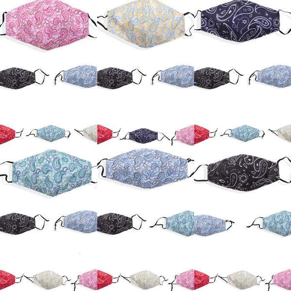 

u8pcsu printed mask anti dust masks washable face cover reusable mouth muffle with filter fast shipping 9 n