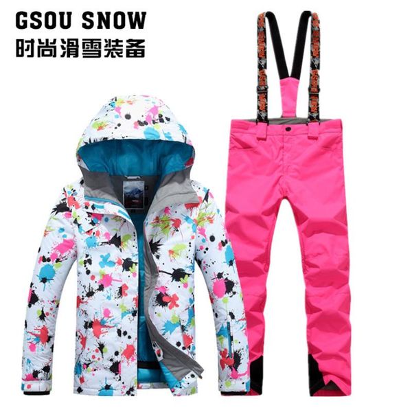 

skiing jackets ski jacket gsou snow women winter suits female snowboard pants veste skis femme jas vrouwen