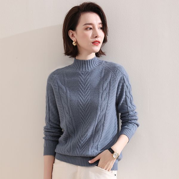 

2021 100% cashmere goat women sell oneck female long sweaters 4 wider colours mesh fgux, White;black