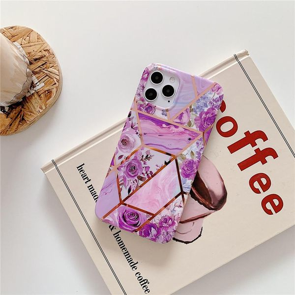 

кольцо пальца holde мраморный чехол для телефона для huawei p40 lite p20 p30 pro mate 20 30 pro cover retro flower soft sile jllero