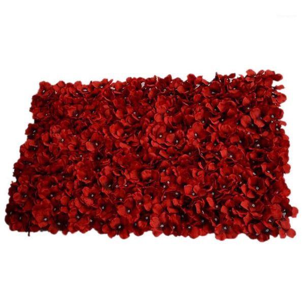 

new-noble carpet type hydrangea diy wedding setting wall decoration road led flower t stage decoration p background red1