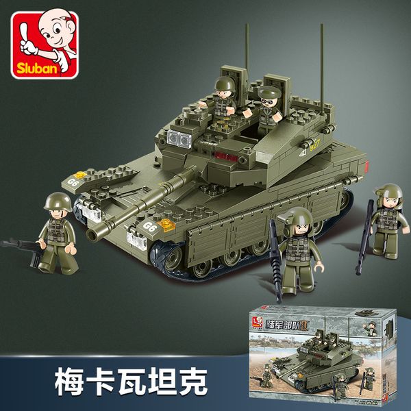 

small luban assembled military tank model children's track type boy building block puzzle toy over 6 years old
