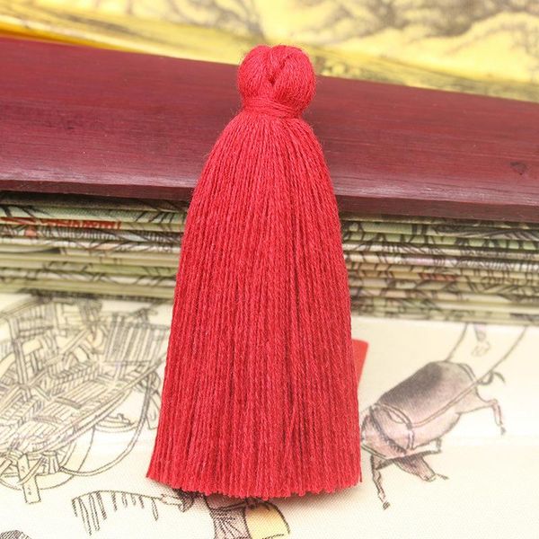 

6cm short obesity tassel 100 cotton tassels ornament pendant diy handmade tassel dress garment home textile accessories 10pcs h jlljpy