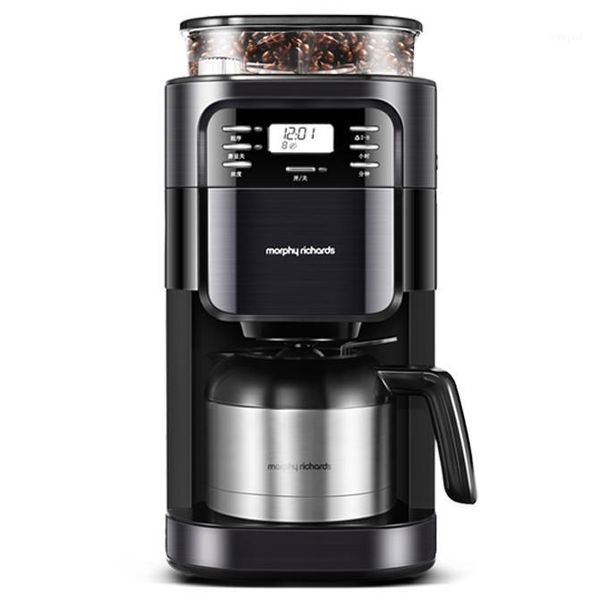 

coffee makers smart full automatic american machine/drip grinder with glass pot/filter/measuring spoon cappuccino latte maker1