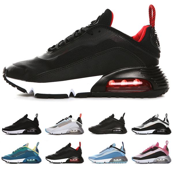 

shoes 2090 running for men women bred triple black core oreo silver blue green designer outdoor mens trainer sports sneakers size 5.5-11, White;red