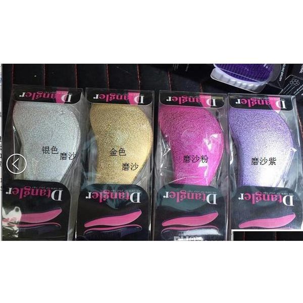 

detangling hair brushes and combs chromed detangler no tangle scalp massager comb fashio qylzzz lipper, Silver