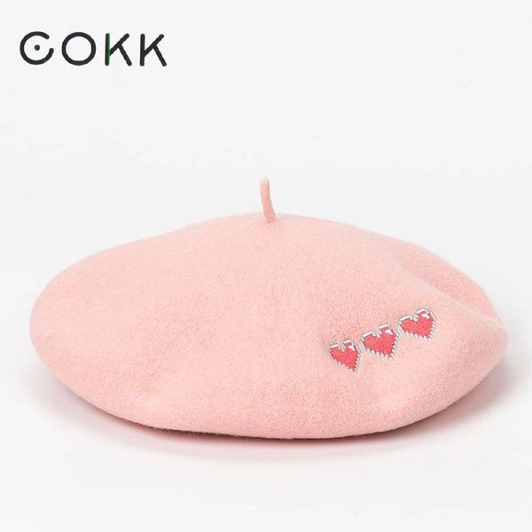 

cokk autumn winter hat women 100 wool beret skeleton embroidery beret female punk gothic flat cap boina feminina gorras vintage swy sqcqih, Blue;gray