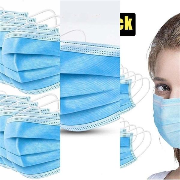 

fast cover disposable layer face 3 mouth non-woven mask ear-loop 2020 masks dust 3-ply shipping tgs7 rcgxr