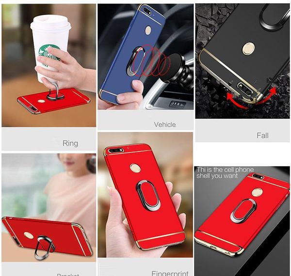 

full protection hard pc 3 in 1 back cover for huawei p10 lite p20 p30 p40 pro bbyuzx yhshop2010