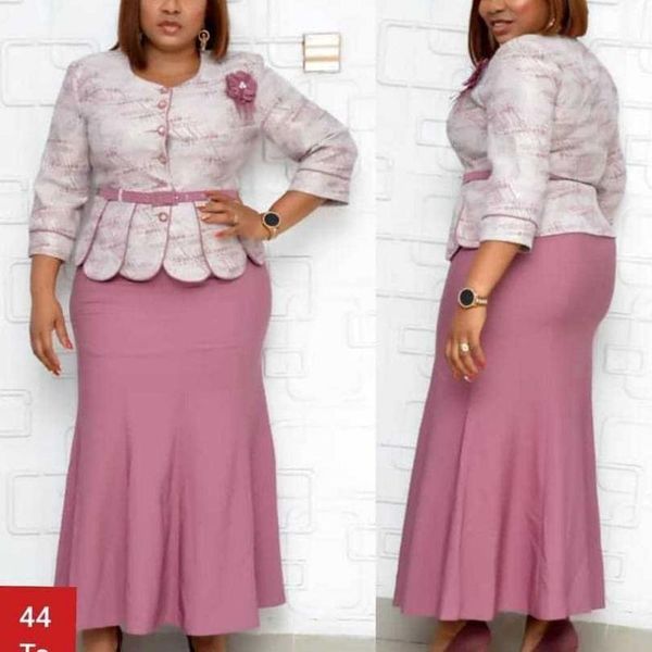

2 piece set christmas african dresses for women dashiki long maxi dress bazin riche african clothing dresses africa clothes1, Red