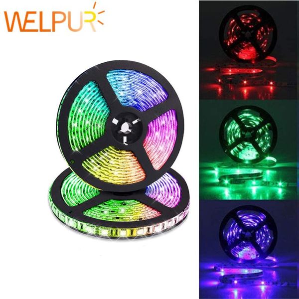 

led strip light 5m 300leds no waterproof rgb 2835 5050 dc12v 60leds m fiexble light led ribbon tape home decoration lamp jllhmj yeah2010