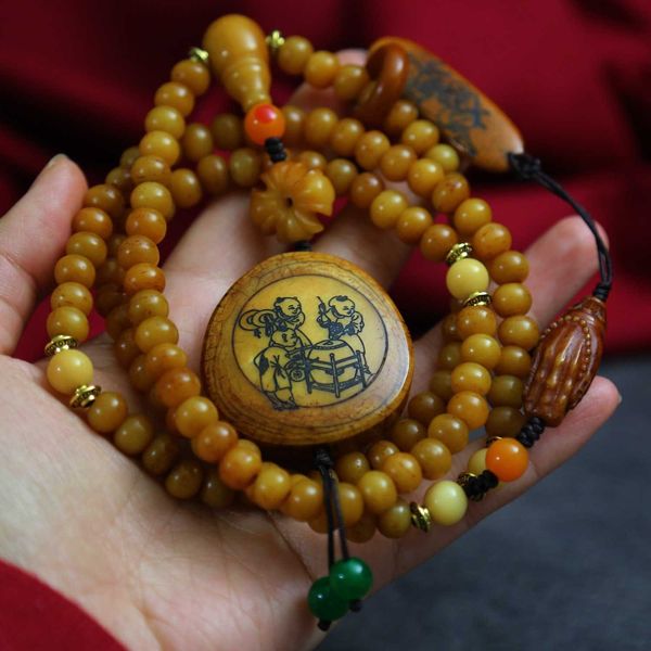

the same tibetan bucket beads for men and women, Black
