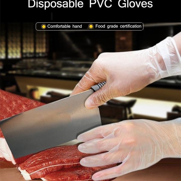 

gloves transparent disposable pvc dishwashing/kitchen/latex/rubber/garden 1 universal pcs for home cleaningacn