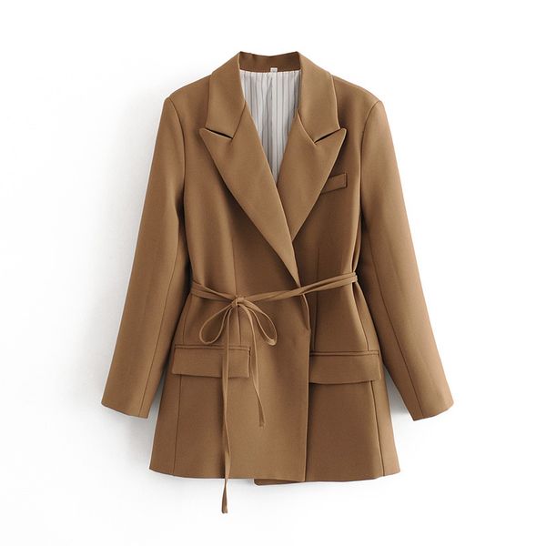 

2021 new dt 27592, summer europe and the united states women's system with female leisure suit jacket 19yr, Black;brown