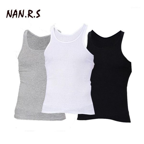

3pcs/lot man' cotton solid seamless underwear clothing mens sleeveless tank vest comfortable undershirt mens undershirts1, White;black