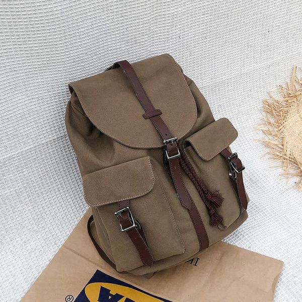 

backpack fashion couple trendy double shoulder for both men women oxford cloth bag leisure large capacity travel
